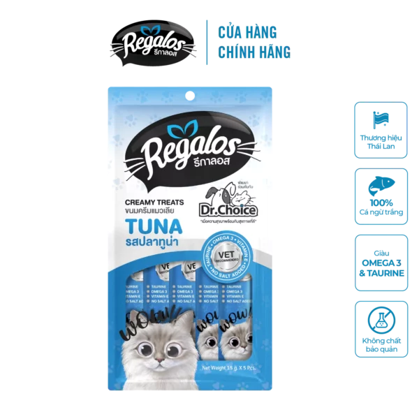 Regalos Tuna Creamy Cat Treats - 5 x 15 g