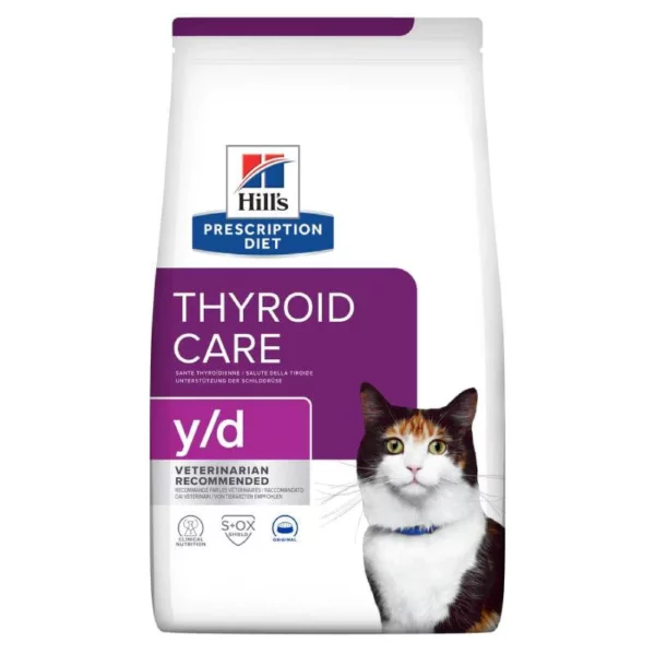 HILLS PRESCRIPTION DIET Y/D FELINE DRY FOOD 1.5KG