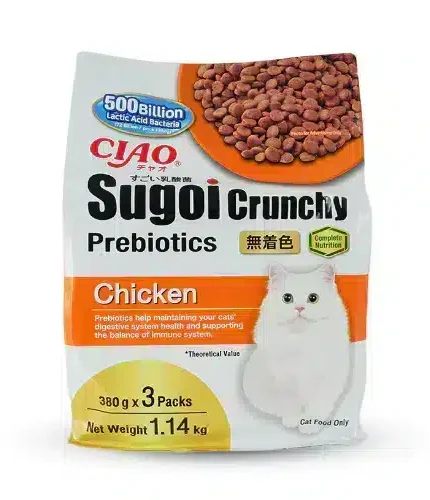 سياو سوجوي طعام جاف القطط بنكهة الدجاج 3×380 جرام