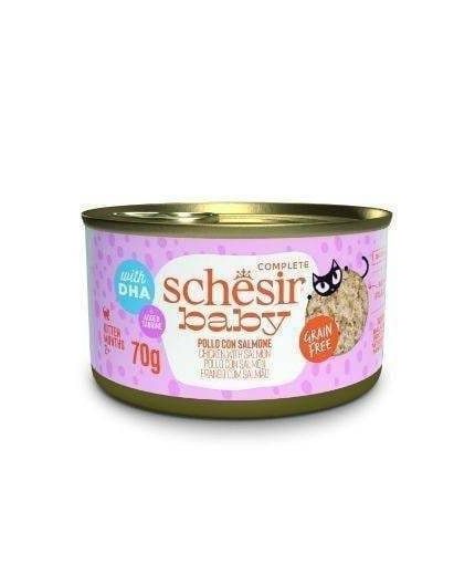 شيزير معلبات بيبي كامل الدجاج والسالمون للقطط الصغار 70 غ
