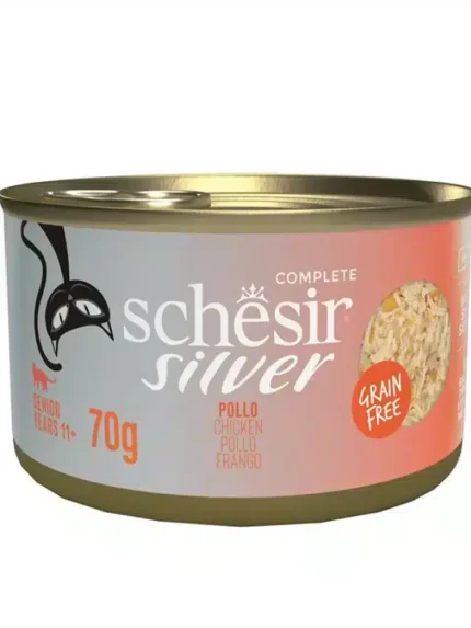 شيزر سيلفر سنيور طعام رطب للقطط البالغة بالدجاج 70 جرام