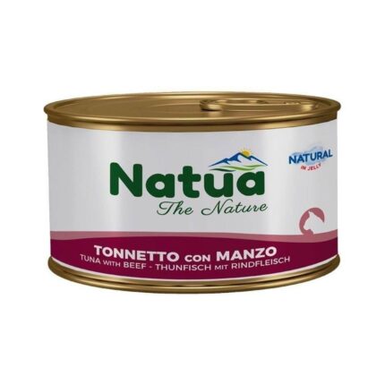 ناتوا طعام رطب للقطط التونة مع البيف 85 جرام
