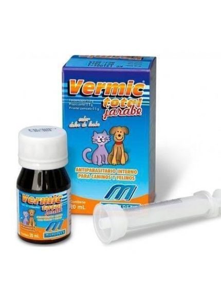 vermic total شراب الديدان للقطط والكلاب 20 ملل