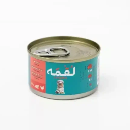 لقمه طعام رطب للقطط بطعم الدجاج والسالمون في الجيلي 85 جرام