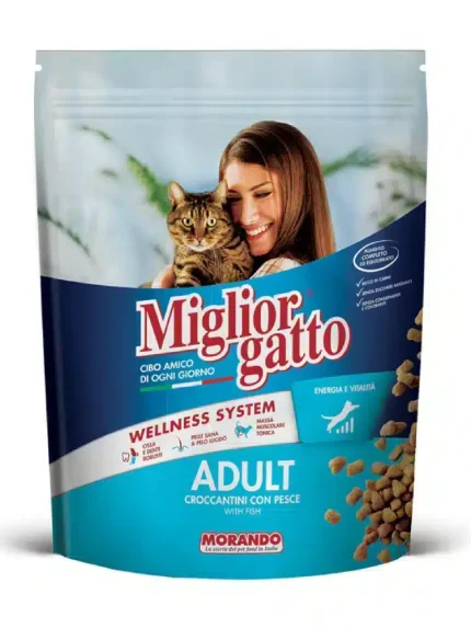 موراندو طعام جاف للقطط البالغة بالاسماك 400 جرام