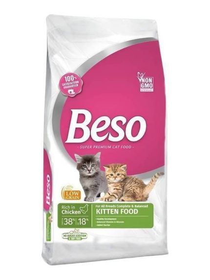 بيسو طعام جاف للقطط الصغيرة بالدجاج 7.5 كج
