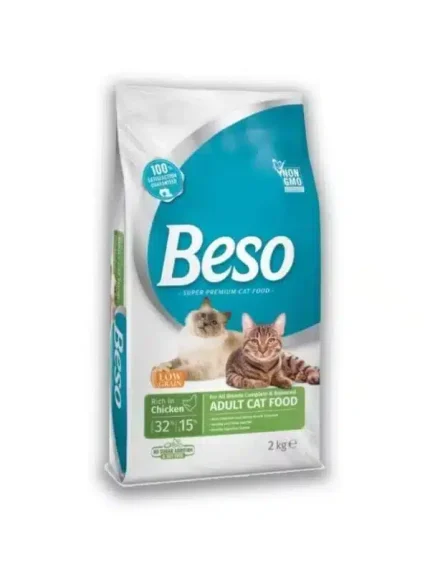 بيسو طعام جاف للقطط البالغة بالدجاج 7.5 كج