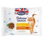 Wet Food For Cats in Jelly 4 x 100 g 2 Chicken + 2 Chicken and Turkey Butcher's