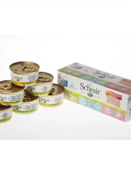 شيزر طعام رطب للقطط متعددة تونا في المرق 6 ×70 جرام