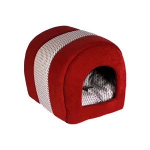 Cabin with dots for cats and small dogs red