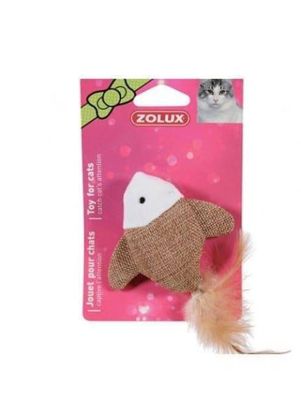 زولكس لعبة قماش سمك للقطط 7.5 سم