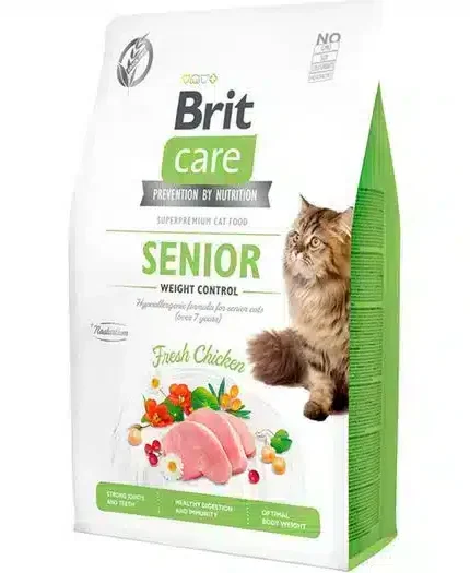 بريت كير طعام جاف للقطط بالدجاج للتحكم بالوزن 2 كج