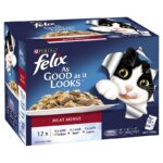 Felix Meat Menus Cat Food Chicken Beef Lamb 85g x 12