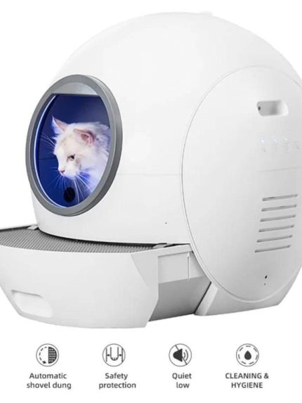 صندوق فضلات القطط ذاتي التنظيف