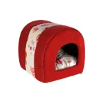 Pet Products Cabin with red hearts pattern for cats and small dogs