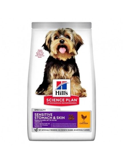 هيلز طعام جاف للكلاب البالغة للمعدة الحساسة و الجلد بالدجاج