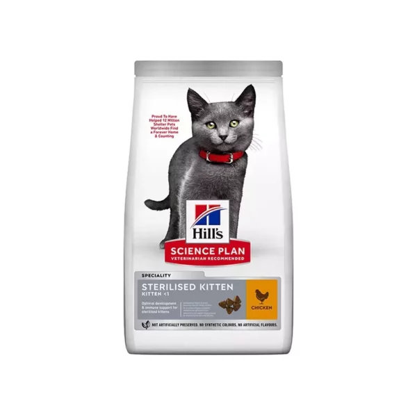 Hill's Pet Nutrition - Science Plan Kitten Sterilised Cat con Pollo 1.5kg