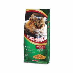 Morando Flik and Flok with Chicken and Beef Dry Cat Food - 20 kg