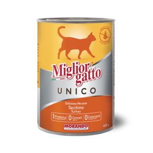 Miglior Gatto UNICO Cats Wet Food Mousse Turkey 400gm