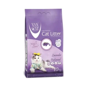 Van Cat White Bentonite Clumping Cat Litter Lavender 10Kg