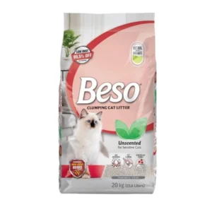 Beso Unscented Cat Litter 20kg