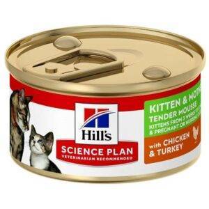 Hills Science Plan Kitten & Mother Tender Mousse w/ Chicken & Turkey 85 G