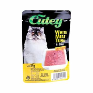 Cutey White Meat Tuna In Gravy With Chicken Cat Wet Food, 85g