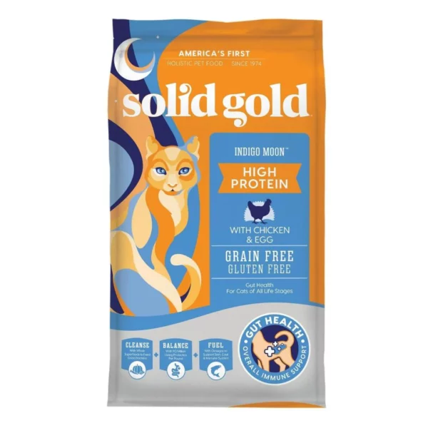 Solid Gold Grain-Free Chicken & Egg Indigo Moon Dry Cat Food, 2.72 kg