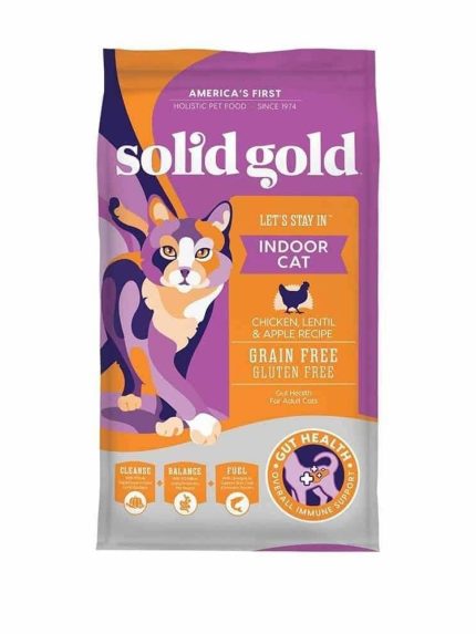 سولد جولد طعام جاف للقطط الدجاج والعدس والتفاح 2.72 كج