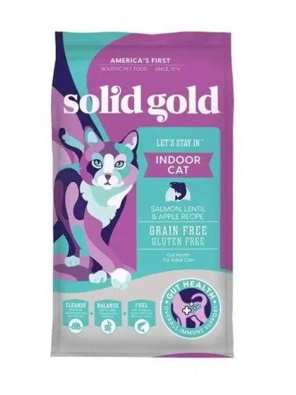 سولد جولد طعام جاف للقطط بالسلمون والتفاح 2.72 كج