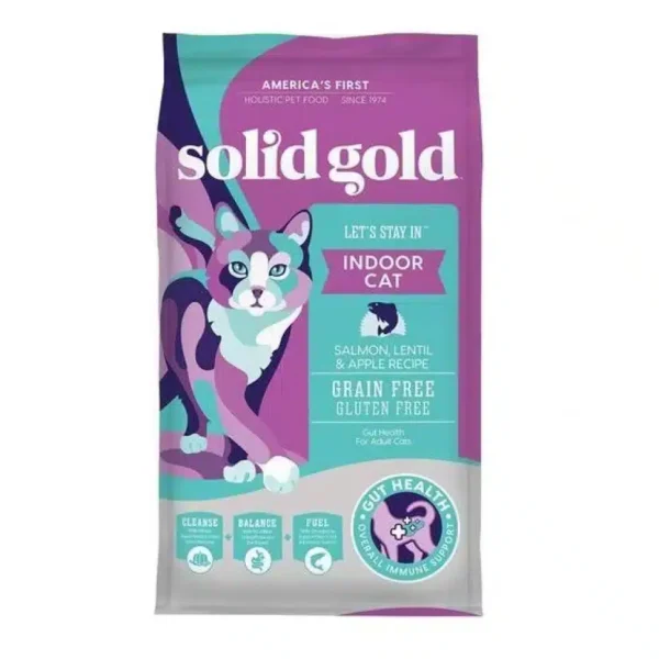 Solid Gold Cat Let's Stay In Indoor Cat - Salmon, Lentils & Apples 2.72 kg