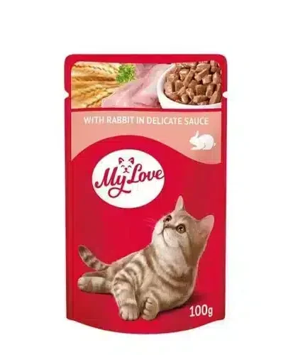 ماي لاف طعام رطب للقطط بالديك الرومي 100 جرام