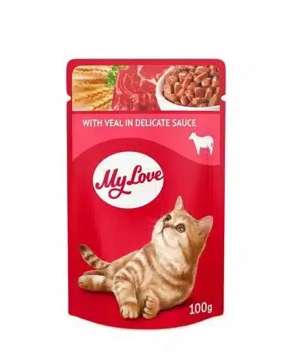 ماي لاف طعام رطب للقطط بالدجاج 100 جرام