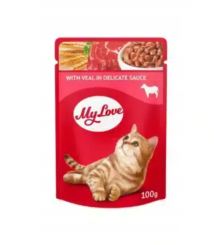ماي لاف طعام رطب للقطط باللحم 100 جرام