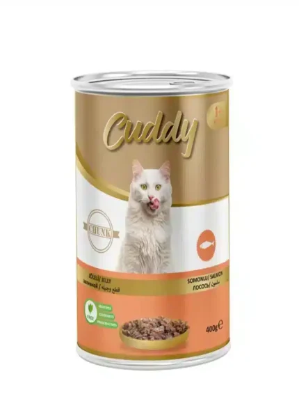 كودي طعام رطب للقطط قطع السلمون في الجيلي 400 جرام