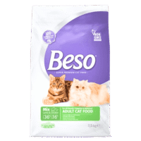 بيسو طعام جاف للقطط البالغة باللحم والدجاج 7.5 كيلو