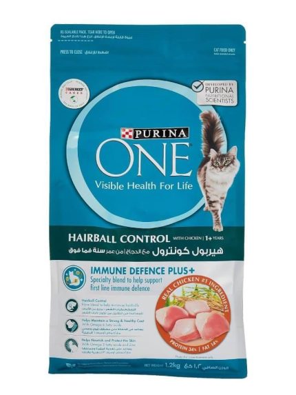 بورينا وان طعام جاف للقطط البالغة بالدجاج (هيربل) 1.2 كيلو