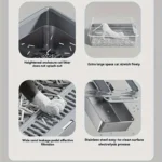 ⁦صحن فضلات للقطط من الاستيل 20×40×60 cm⁩ - الصورة ⁦2⁩