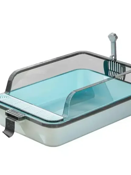 ليتر بوكس للقطط مرتفع الحواف مع مجرفة 20×40×60 cm