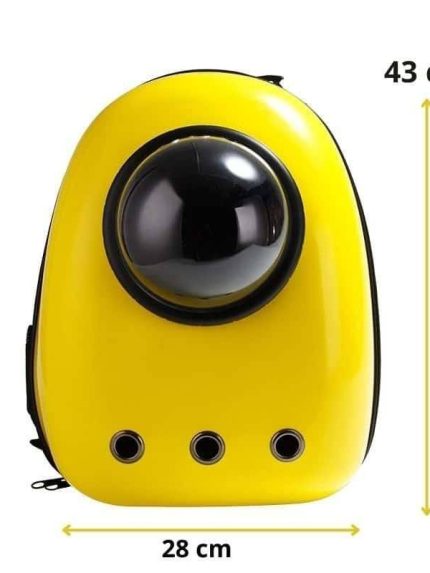 حقيبة ظهر تنقل للقطط ذهبي