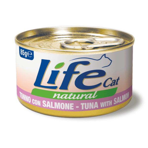 Life Cat Natural Tuna with Salmon Canned Cat Food - 85 g