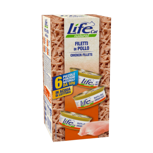 Life Cat Chicken Fillets Multipack Canned Cat Food 6×50 g