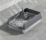 صحن فضلات للقطط من الاستيل 20×40×60 cm