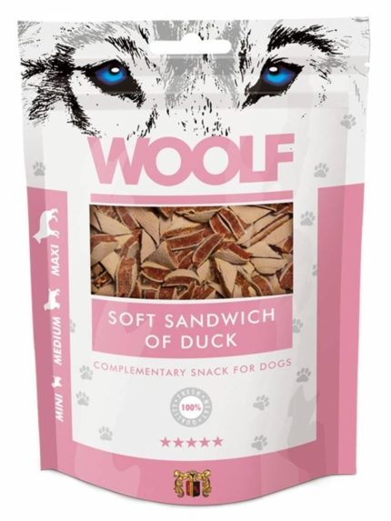 وولف مكافآت للكلاب سندوتش البط 100 جرام