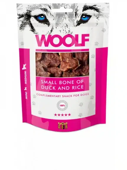 وولف مكافآت للكلاب عظام البط مع الأرز 100 جم