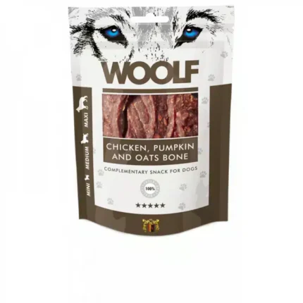 وولف مكافآت للكلاب عظام الدجاج واليقطين والشوفان 100 جرام