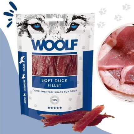 وولف مكافآت للكلاب فيلية البط 100 جرام