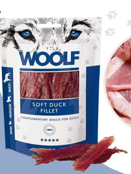 وولف مكافآت للكلاب فيلية البط 100 جرام
