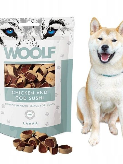 وولف مكافآت للكلاب بالدجاج والسوشي 100 جرام