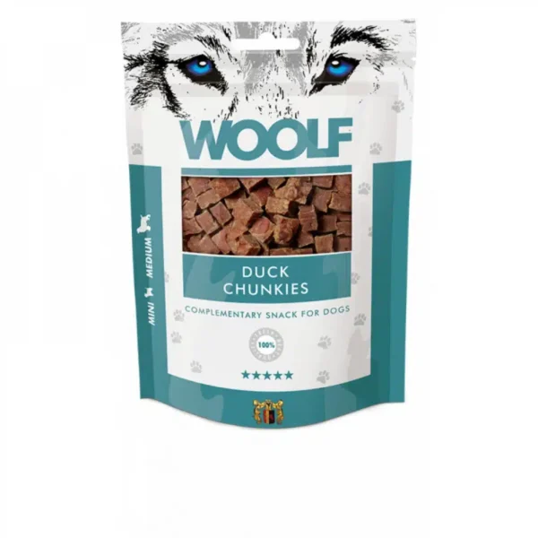 Woolf Duck Chunkies Dog and Cat Treat - 100 g